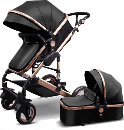 Belecoo Q3 PU Leather 3 in 1 Stroller